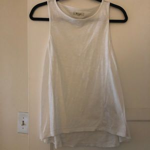 Madewell white cotton tank top, size XS
